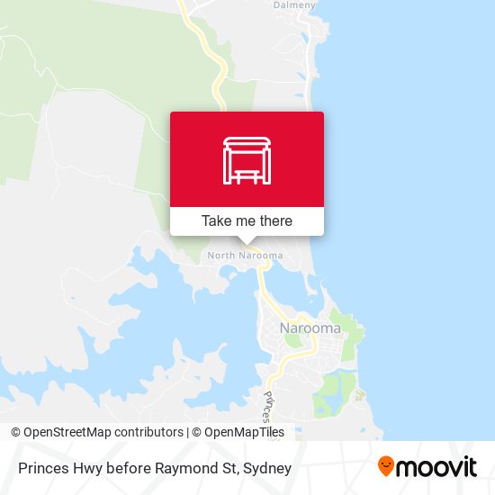 Princes Hwy before Raymond St map