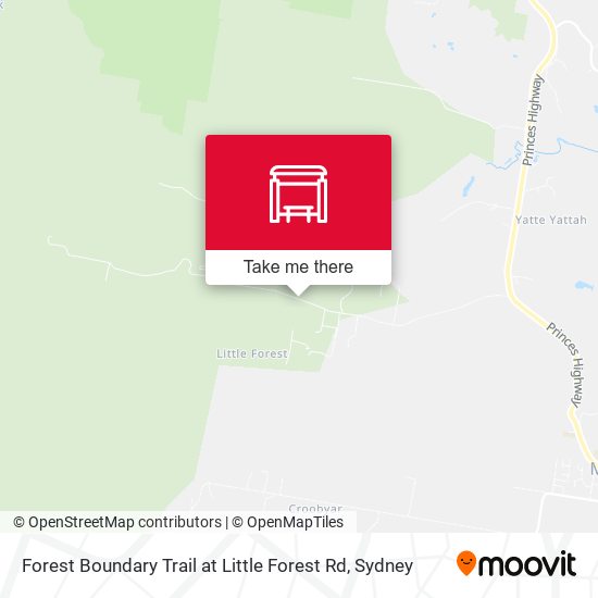 Forest Boundary Trail at Little Forest Rd map