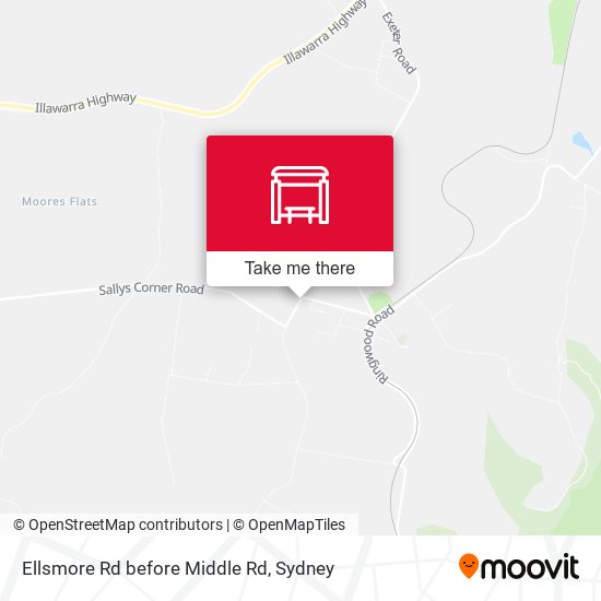 Ellsmore Rd before Middle Rd map