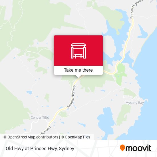 Old Hwy at Princes Hwy map