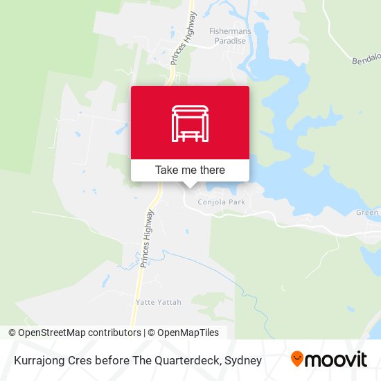 Kurrajong Cres before The Quarterdeck map