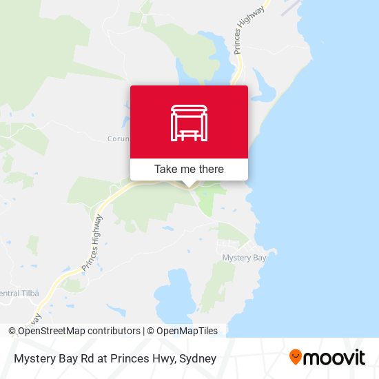 Mystery Bay Rd at Princes Hwy map