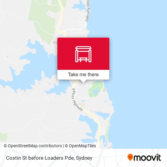 Costin St before Loaders Pde map