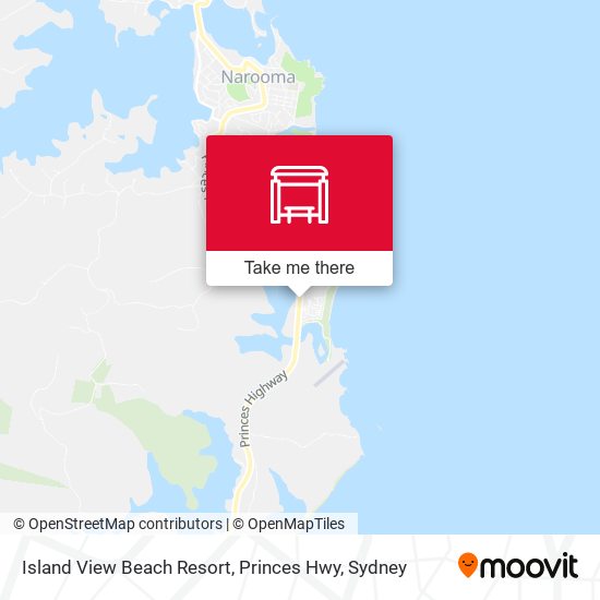 Island View Beach Resort, Princes Hwy map