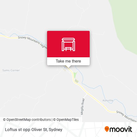 Loftus st opp Oliver St map