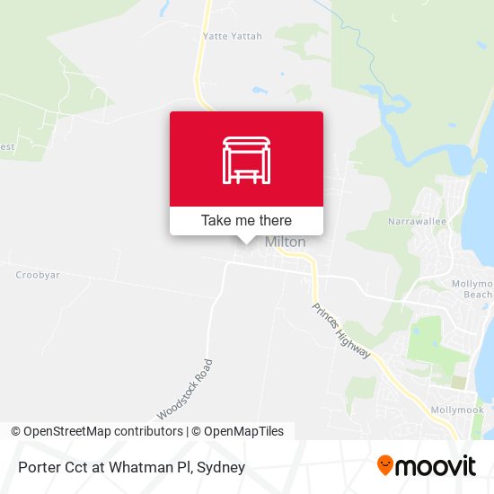 Porter Cct at Whatman Pl map