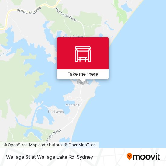 Wallaga St at Wallaga Lake Rd map