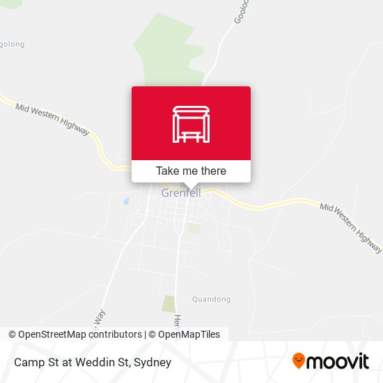 Camp St at Weddin St map