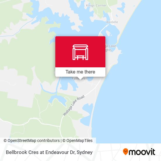 Bellbrook Cres at Endeavour Dr map