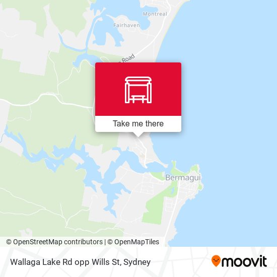 Wallaga Lake Rd opp Wills St map