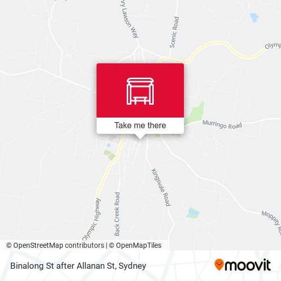 Binalong St after Allanan St map