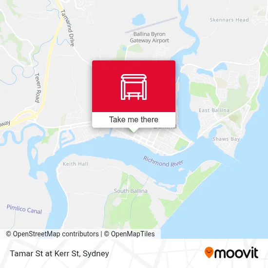 Mapa Tamar St at Kerr St