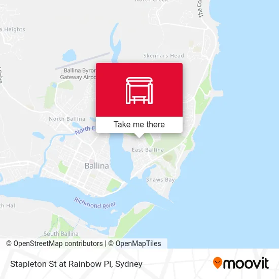 Mapa Stapleton St at Rainbow Pl