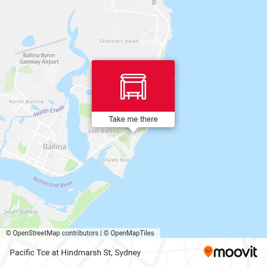 Mapa Pacific Tce at Hindmarsh St