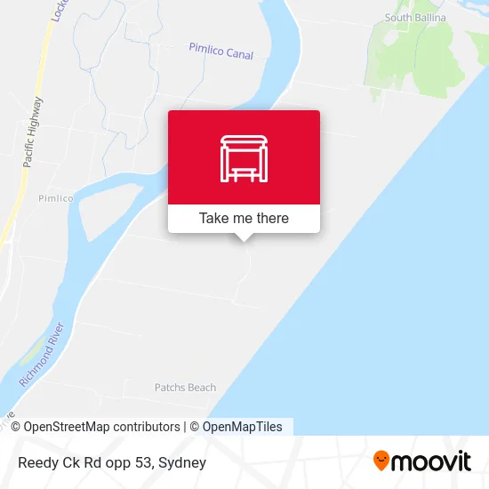 Reedy Ck Rd opp 53 map