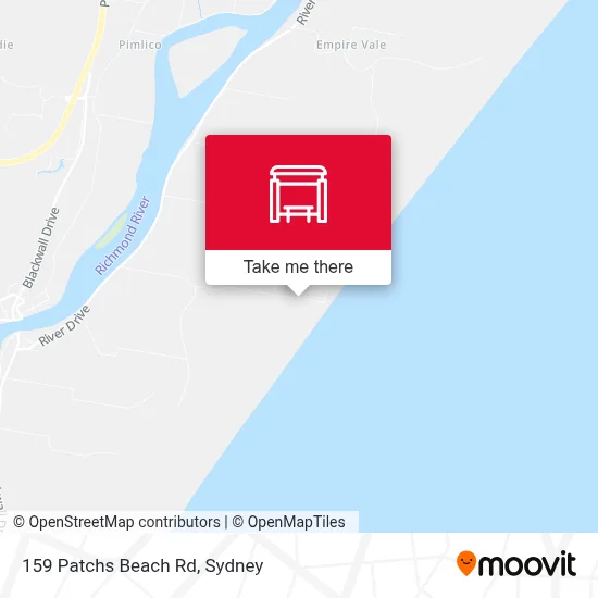 Mapa 159 Patchs Beach Rd