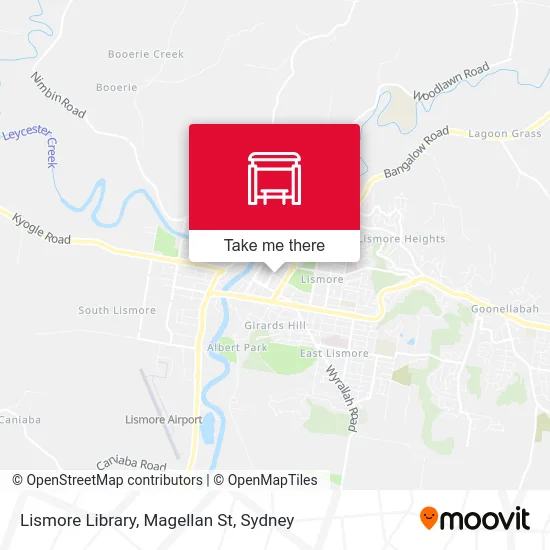 Mapa Lismore Library, Magellan St