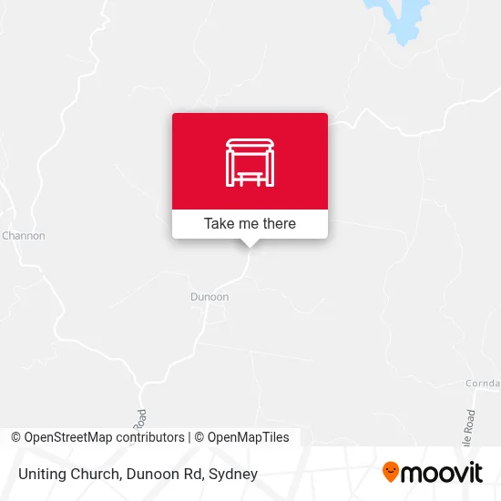 Mapa Uniting Church, Dunoon Rd
