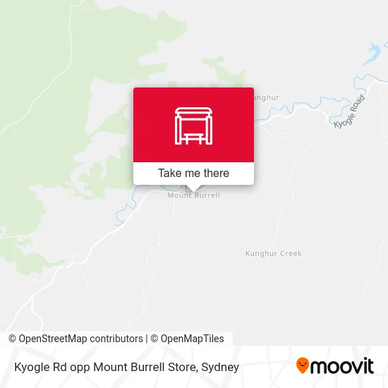 Mapa Kyogle Rd opp Mount Burrell Store