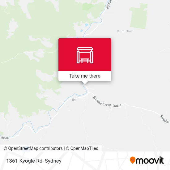 Mapa 1361 Kyogle Rd