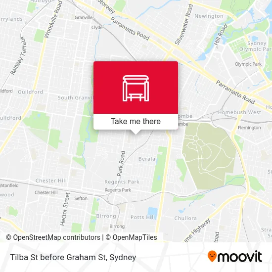 Mapa Tilba St before Graham St