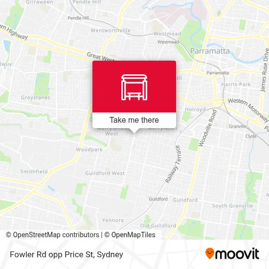 Mapa Fowler Rd opp Price St