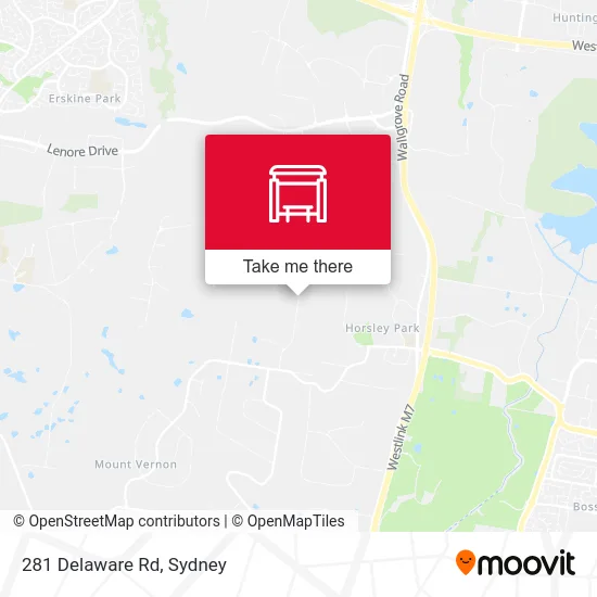 Mapa 281 Delaware Rd