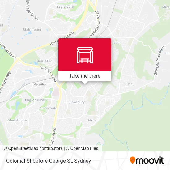 Mapa Colonial St before George St