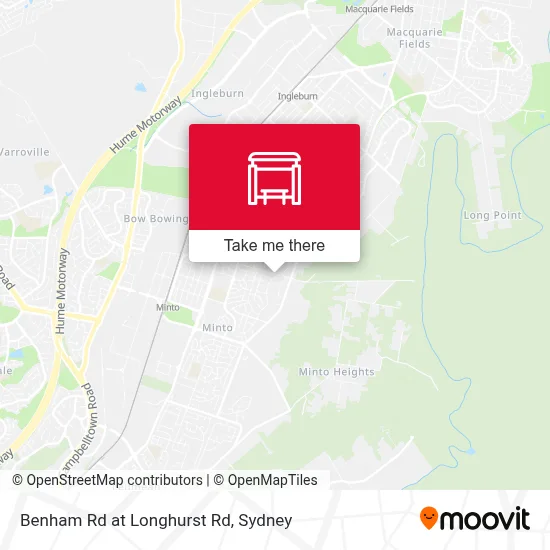 Mapa Benham Rd at Longhurst Rd
