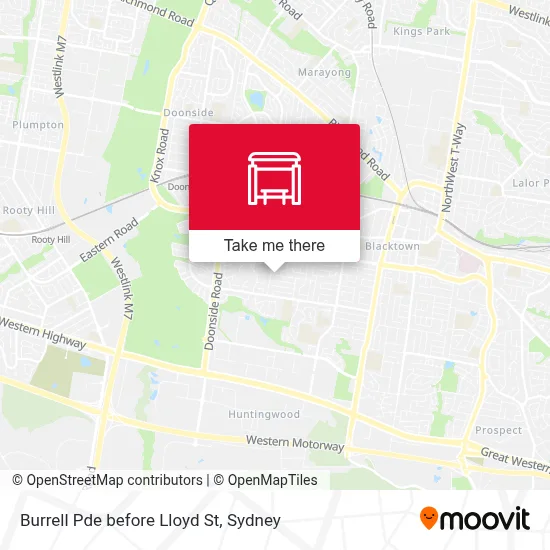 Mapa Burrell Pde before Lloyd St