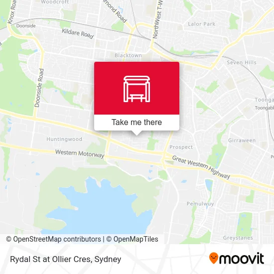 Mapa Rydal St at Ollier Cres