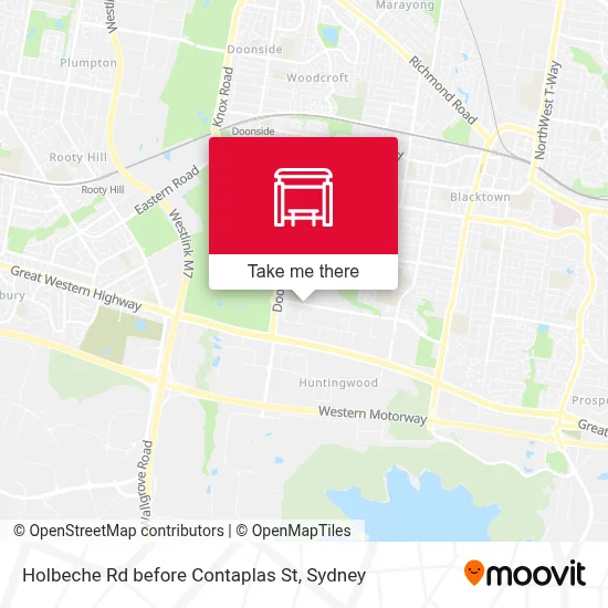 Mapa Holbeche Rd before Contaplas St