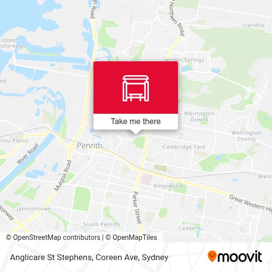 Mapa Anglicare St Stephens, Coreen Ave