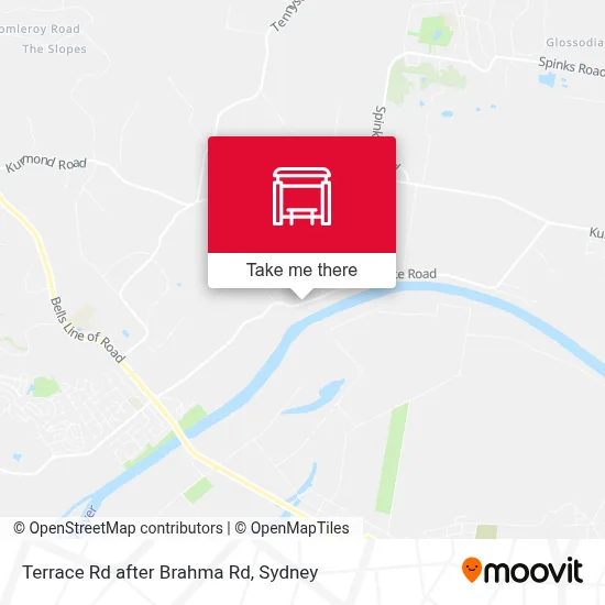 Mapa Terrace Rd after Brahma Rd