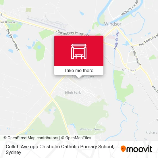 Mapa Collith Ave opp Chisholm Catholic Primary School