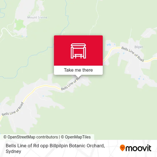 Mapa Bells Line of Rd opp Billpilpin Botanic Orchard