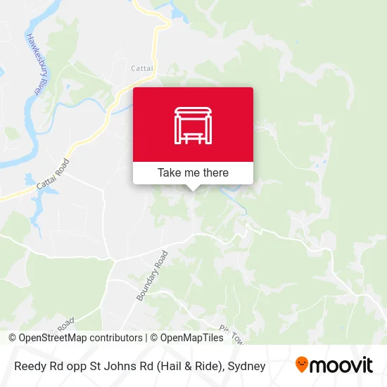 Mapa Reedy Rd opp St Johns Rd (Hail & Ride)