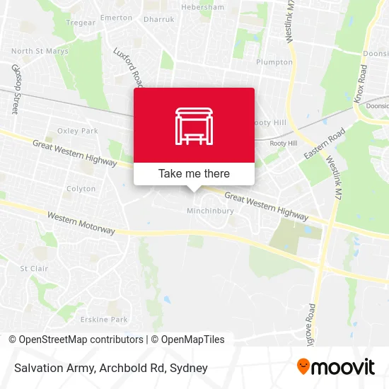 Mapa Salvation Army, Archbold Rd