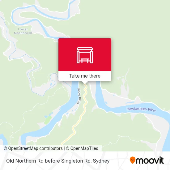 Mapa Old Northern Rd before Singleton Rd