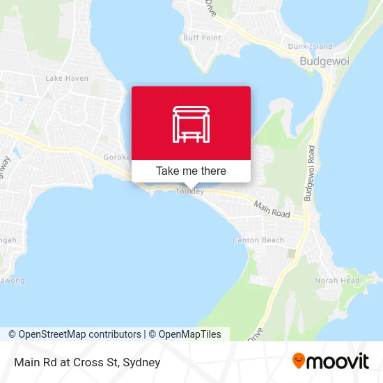 Mapa Main Rd at Cross St