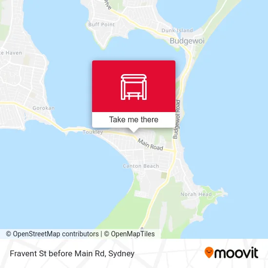 Mapa Fravent St before Main Rd