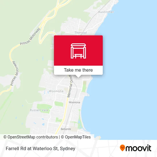 Mapa Farrell Rd at Waterloo St