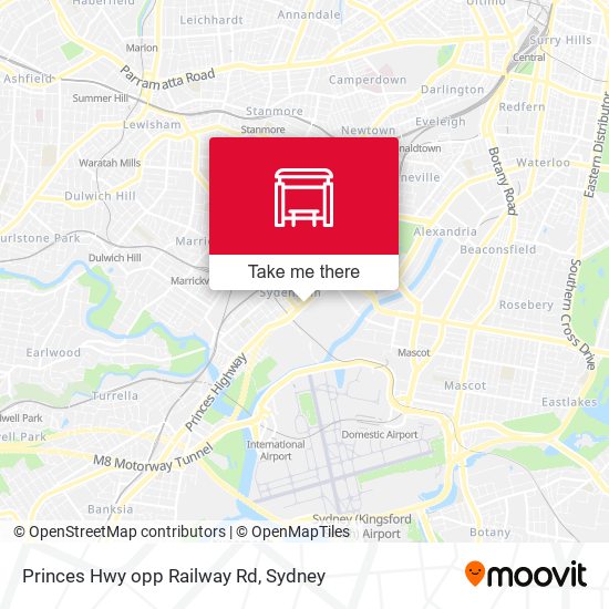 Princes Hwy opp Railway Rd map