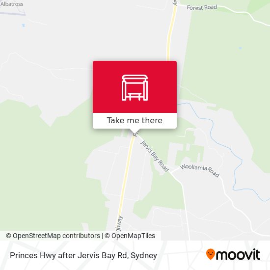 Princes Hwy after Jervis Bay Rd map