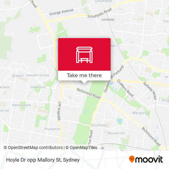 Hoyle Dr opp Mallory St map