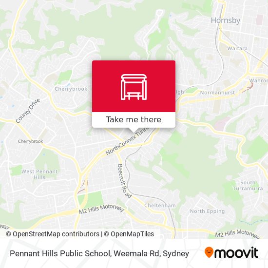 Mapa Pennant Hills Public School, Weemala Rd