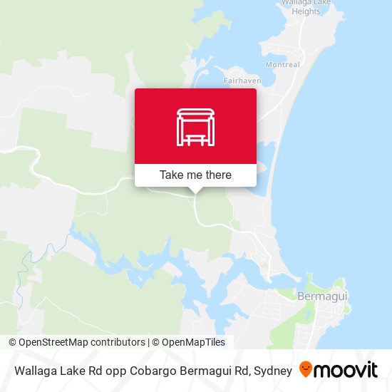 Wallaga Lake Rd opp Cobargo Bermagui Rd map