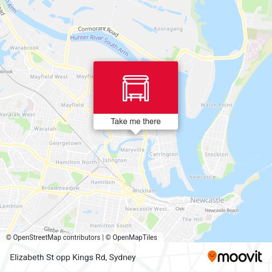 Elizabeth St opp Kings Rd map