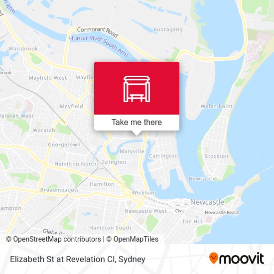 Elizabeth St at Revelation Cl map