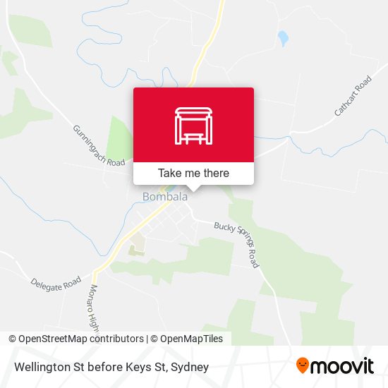 Wellington St before Keys St map